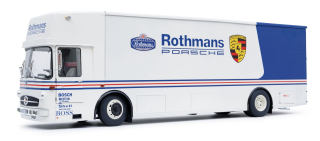 Mercedes-Benz O 317 K Renntransporter Team Rothmans Porsche Racing 1:18 Schuco