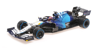 Williams Racing Mercedes FW43B #63 G.Russell 2nd Belgian GP 2021 1:18 Minichamps 