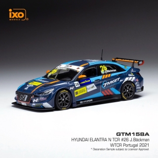 Hyundai Elantra N TCR #26 J.Backman Target Competition WTCR Portugal 2021 1:43 Ixo Models