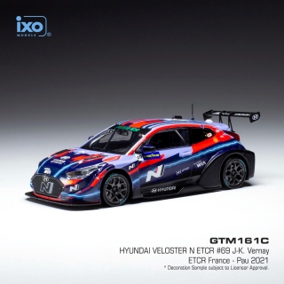 Hyundai Veloster N ETCR Hyundai Motorsport N #69 J.-K.Vernay ETCR Pau 2021 1:43 Ixo Models