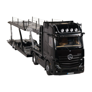 Mercedes-Benz Actros + Lohr car transporter black 1:18 NZG