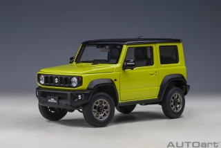 Suzuki Jimny SIERRA 2018 kinetic yellow/black roof 1:18 AUTOart