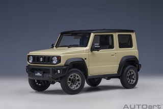 Suzuki Jimny SIERRA 2018 chiffon ivory metallic/black roof 1:18 AUTOart