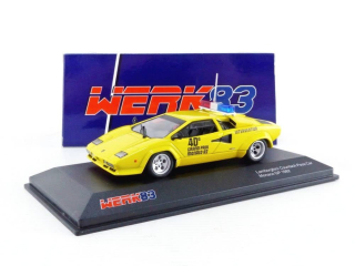 Lamborghini Countach Safety Car Monaco GP Formula 1 1982 yellow 1:43 Werk83