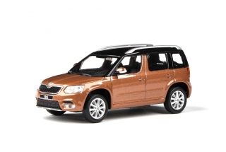 Škoda Yeti FL 2013 oranžová terracotta metalíza 1:43 Abrex
