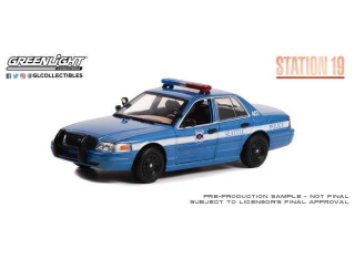 Ford Crown Victoria Police Interceptor - Seattle Police 2001 1:24 Greenlight