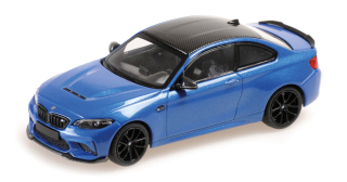 BMW M2 CS 2020 blue/black wheels 1:43 Minichamps