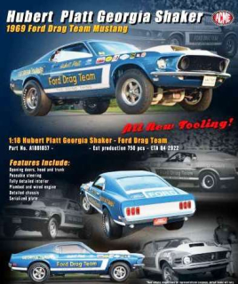Ford Drag Team Mustang *Hubert Platt Georgia Shaker* 1969 blue/white 1:18 Acme Diecast