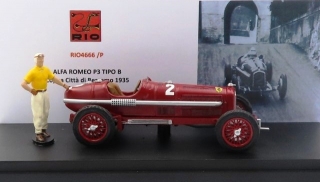 Alfa Romeo P3 Tipo B #2 T.Nuvolari Winner Coppa Citta Di Bergamo 1935 1:43 Rio Models
