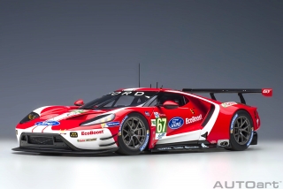 Ford GT Ecoboost 3.5l Turbo V6 #67 A.Priaulx/H.Tincknell/J.Bomarito 4th LMGTE Pro Class 24h Le Mans 2019 1:18 AUTOart