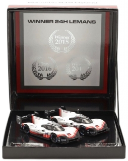 Set - Porsche 919 Hybrid #1 Tribute Set Record Laps Nürburgring & Spa 2018 1:43 Ixo Models
