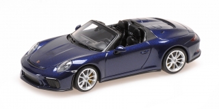 Porsche 911 991 Speedster 2019 blue metallic 1:43 Minichamps