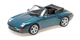 Porsche 911 993 Cabriolet 1994 green metallic 1:18 Minichamps 