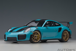 Porsche 911 GT2RS 2017 Weissach Package Miami blue 1:18 AUTOart