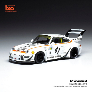 Porsche RWB 993 LBWK white/decor 1:43 Ixo Models