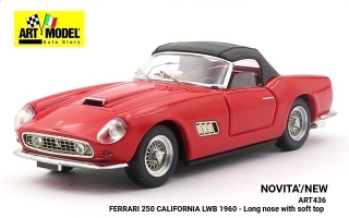 Ferrari 250 California LWB 1960 Long Nose with Soft Top red 1:43 Art Model