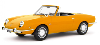 Fiat 850 Sport Spider 1968 yellow 1:18 Laudoracing Model 