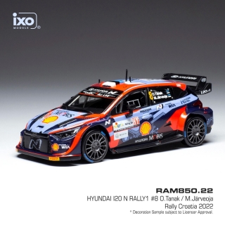 Hyundai i20 N Rally1 #8 Tänak/Järveoja WRC Rally Croatia 2022 1:43 Ixo