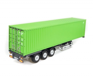 Trailer EU and 40 ft Container green 1:18 NZG