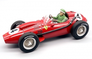 Ferrari F1 DINO 246 #4 M.Hawthorn Winner French GP 1958 World Champion with Pilot Figure 1:18 Tecnomodel
