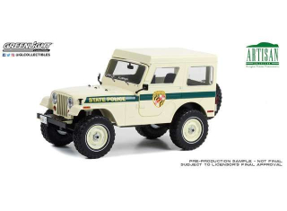 Jeep CJ-5 Hardtop *Maryland State Police* 1983 white 1:18 Greenlight