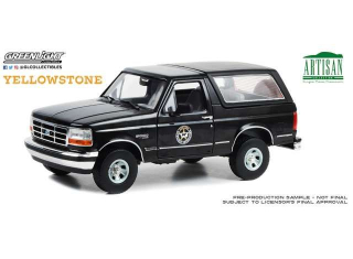 Ford Bronco Montana Livestock Association *Yellowstone 2018* 1992 blue 1:18 Greenlight