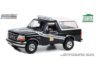 Ford Bronco Idaho State Police 1996 blue 1:18 Greenlight