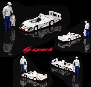 Porsche Little Big Mans Le Mans Classic Set with Figurine 1:43 Spark