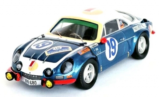 Alpine Renault A110 #19 Siroco/Andriopoulos Rallye Acropolis 1972 1:43 Troféu
