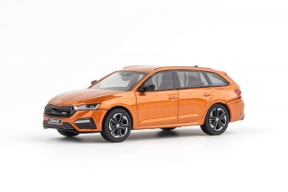 Škoda Octavia IV Combi RS 2020 oranžová phoenix metalíza 1:43 Abrex