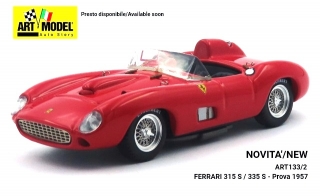 Ferrari 315 S/335  S Prova 1957 red 1:43 Art Model
