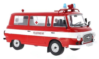 Barkas B 1000 Kleinbus Feuerwehr 1965 Ambulanz 1:18 MCG Modelcar Group