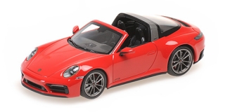 Porsche 911 992 Targa 4 GTS 2022 red 1:43 Minichamps