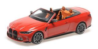 BMW M4 Cabriolet 2020 red metallic 1:18 Minichamps 
