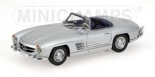 Mercedes-Benz 300 SL Roadster W198 1957 silver 1:18 Minichamps 