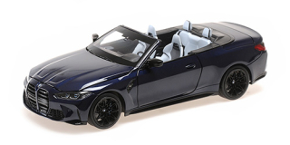 BMW M4 Cabriolet 2020 blue metallic 1:18 Minichamps 