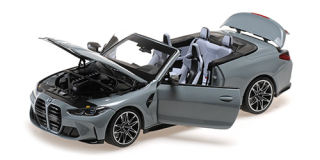 BMW M4 Cabriolet 2020 grey metallic 1:18 Minichamps 
