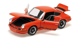 Porsche 911 Carrera RS 1972 orange/black decor 1:18 Minichamps