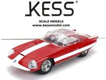 Alfa Romeo 6C 3000 Superflow I Pininfarina 1956 red/white 1:43 KESS Model