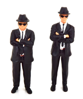 2 Figures Set - Jake and Elwood 1:18 KK Scale