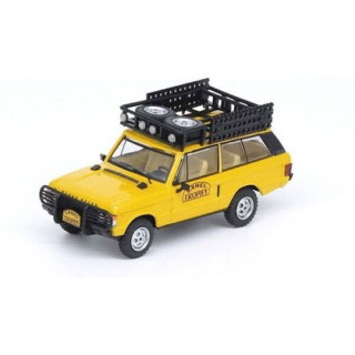 Range Rover *Classic* Camel Trophy 1982 + tool box + 4 fuel container 1:64 Inno Models