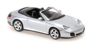 Porsche 911 4S Cabriolet 2003 silver 1:43 Minichamps