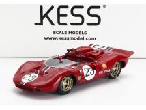 Ferrari 350 P4 Spider Can-Am s/n0860 #2 C.Amon Riverside Race 1967 red 1:43 KESS Model 