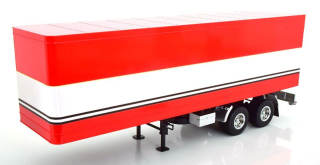 Trailer for Truck Rimorchio red/white 1:18 Road Kings