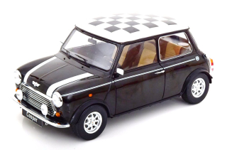 Mini Cooper LHD 1992 with Chequered Flag black/white 1:12 KK Scale