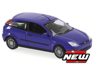 Ford Focus 2-Door 1998 blue metallic 1:43 Minichamps