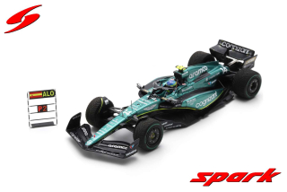 Aston Martin Cognizant AMR23 #14 F.Alonso 2nd Dutch GP 2023 with Pit Board 1:43 Spark 