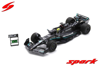 Mercedes-AMG Petronas F1 W14 E Performance #47 M.Schumacher Spanish GP 2023 Tyre Test with Pit Board 1:18 Spark