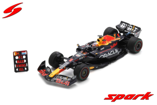 Oracle Red Bull Racing RB19 #1 M.Verstappen Winner Dutch GP 2023 with Pit Board 1:18 Spark