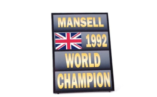 Nigel Mansell World Champion F1 Sing 1992 1:18 Cartrix
